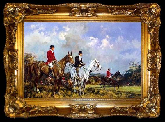 framed  unknow artist Classical hunting fox, Equestrian and Beautiful Horses, 243., ta009-2